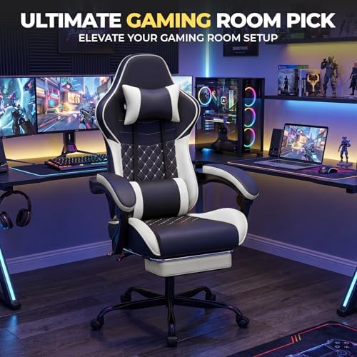 Black Ergonomic Video Gaming Chair