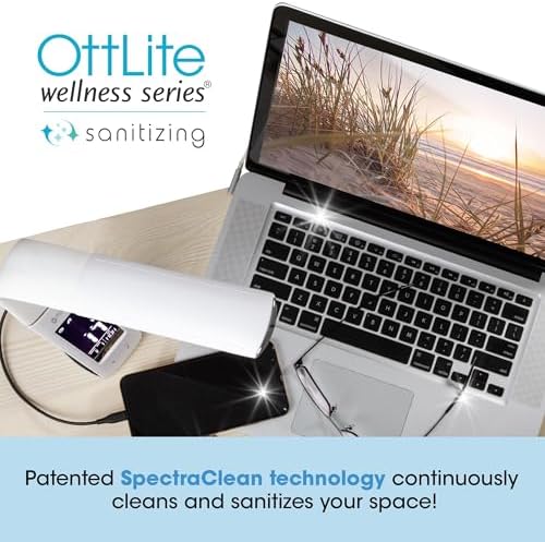 OttLite Thrive ClearSun LED Lamp with USB, White