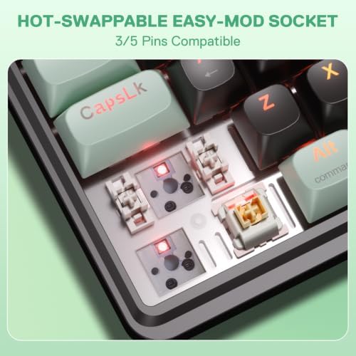 Redragon K745 PRO Wireless 108-Key Gasket RGB Gaming Keyboard, 4 Hotkeys