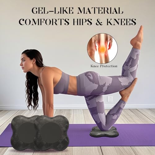 2-4 Pack Yoga Knee Pads, TPE Cushion for Pilates Exercise