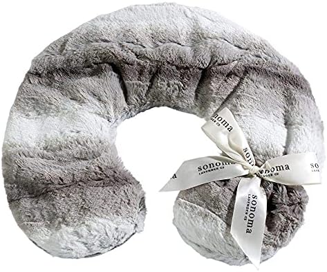 Sonoma Lavender Luxury Lavender Neck Pillow, Angora Platinum