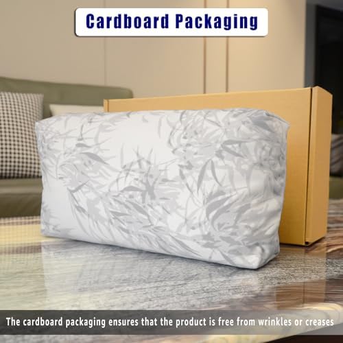 Velvet Recliner Headrest Pillow, Non-Slip Neck Support, Leaves