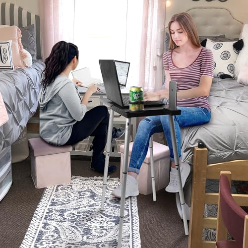 Tabletote Portable Laptop Computer Desk Stand Table Foldable Compact Lightweight Adjustable Height 19-29 inches for Travel Remote Work Home Office School Debate