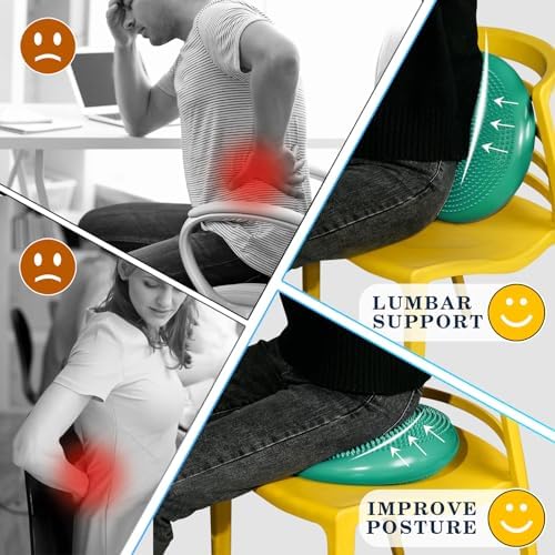 Wobble Cushion，Wiggle Seat，Balance Disc （Extra Thick 34cm/13.4in），for Balance Stability Training, Improve Sitting