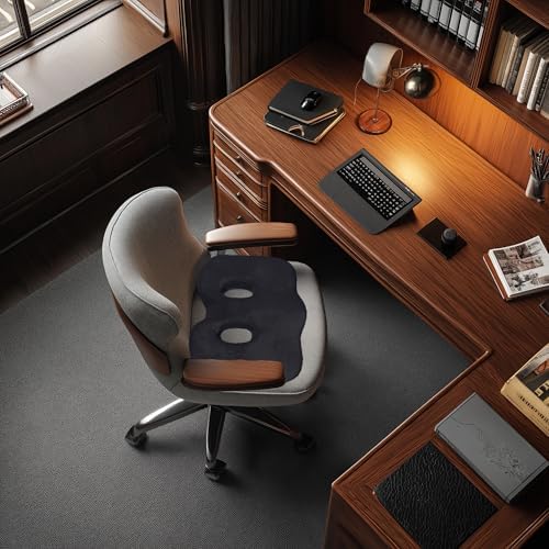 Sit Bone Memory Foam Cushion | Pressure Relief Pad for Hamstring and Ischial Tuberosities | Comfort in Desk Chair or Car Seat