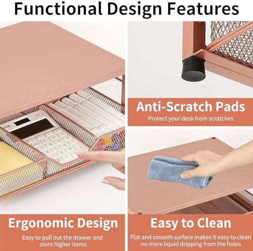 Computer Monitor Stand for Desk, Small Laptop Stand Riser, Broze