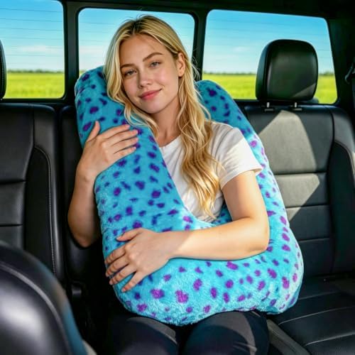 Atablyn Travel Pillow for Kids & Adults, U-Shaped Car Pillow for Long Road Trips, Neck and Head Support Pillow for Back Seat Travel, Airplane Travel Essentials