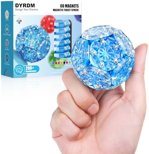 Magnetic Fidget Sphere, Adult Fidget Toy for Focus & Stress Relief