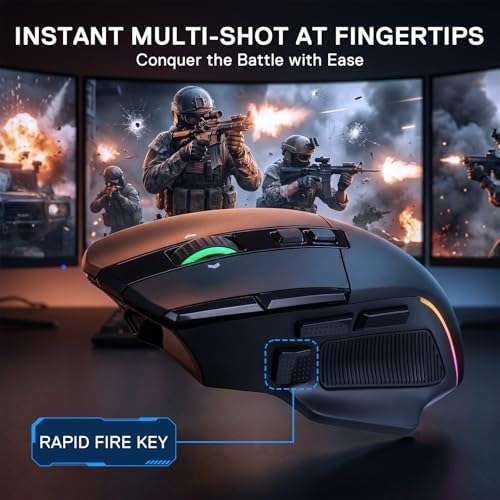 Redragon M925 PRO Wireless RGB Gaming Mouse 26000 DPI Hyper-Fast Scroll