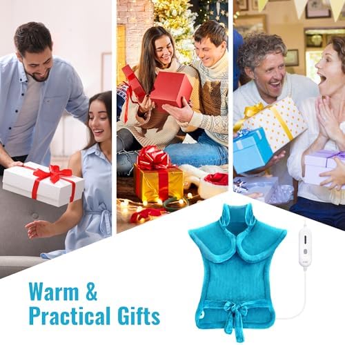 Tefici Electric Heating Pad for Back, Neck & Shoulders, 24"×33", Ultra Soft