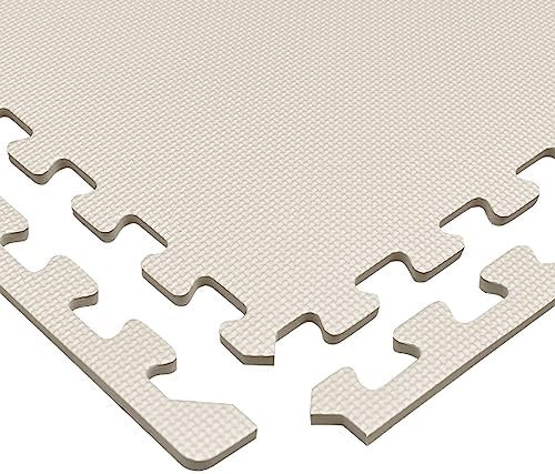 We Sell Mats 3/8" Thick Multipurpose EVA Foam Exercise Floor Mat, Interlocking Tiles, Anti-Fatigue for Home or Gym