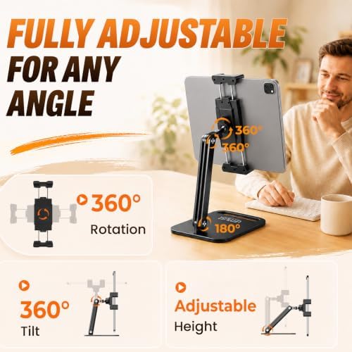 Urmust Portable Monitor Stand 15.6" with 360° Rotating Base A-S