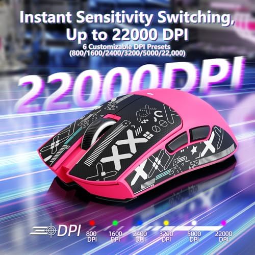 ATTACK SHARK X11 SE Tri Mode Lightweight Wireless Gaming Mouse-Berry Red