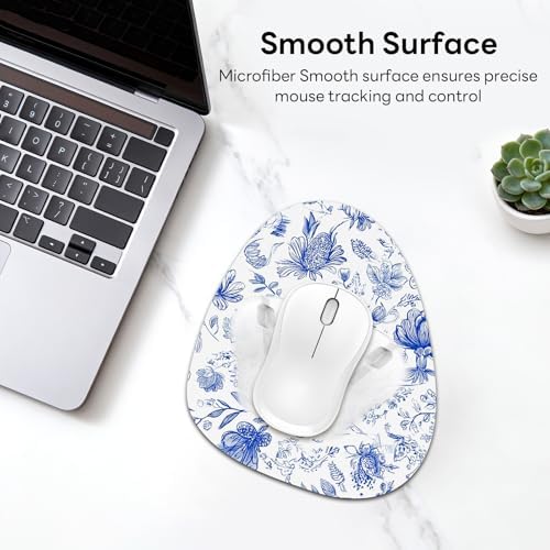 Water Drop Mouse Pad 7.3x8in Non-Slip for Laptop, Plants