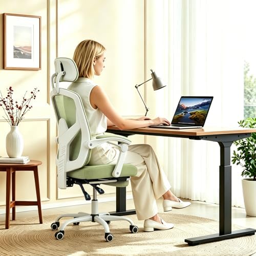 Ergonomic Office Chair with Footrest, Computer Gaming Chair