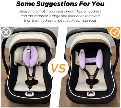 Baby Car Seat Head Neck Support,Portable U-Shape Travel Pillow for Toddler