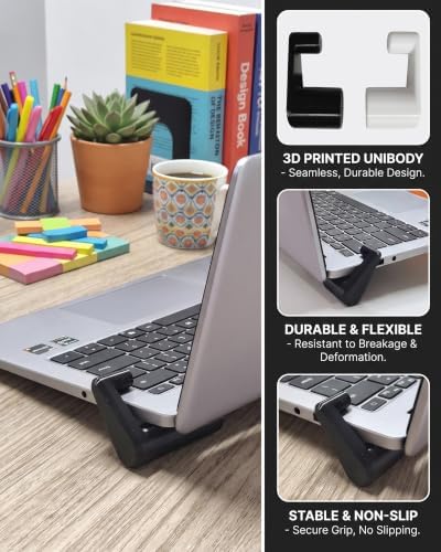 Desktop portable laptop stand for office use and travel with ventilation