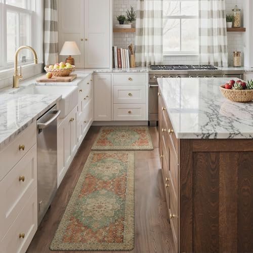 GENIMO Anti Fatigue Kitchen Mats for Floor 23"X71", Runner Rug,Multi