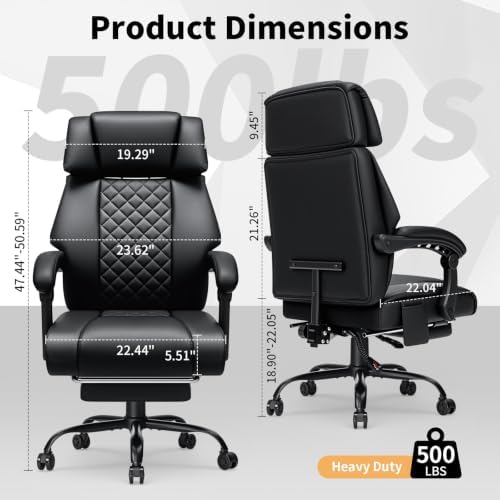 HOFFREE 8-Point Vibration Massage Office Chair with Heat for Home Office