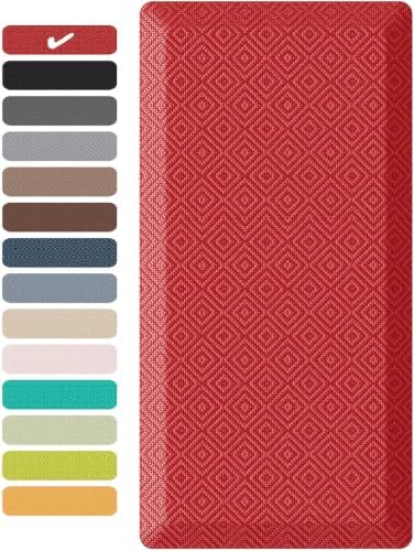 Ophanie Kitchen Mats for Floor,3/4 inch Thick,20x39 Anti Fatigue Cushioned Mat,Kitchen Rugs,Waterproof,Comfort Ergonomic Standing Mat for Office,Home,Sink with 99+ Pairs of Anti-Slip Bottom Ridges