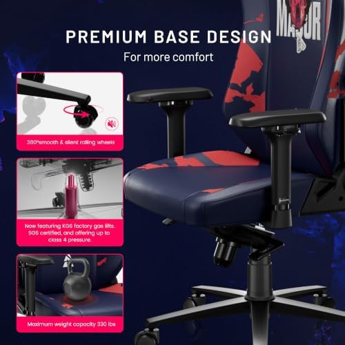 Blacklyte Athena Pro Gaming Chair, Austin Major, Leatherette