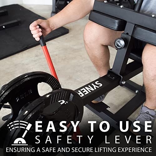Synergee Seated Calf Raise Machine – 550 lb Max Capacity
