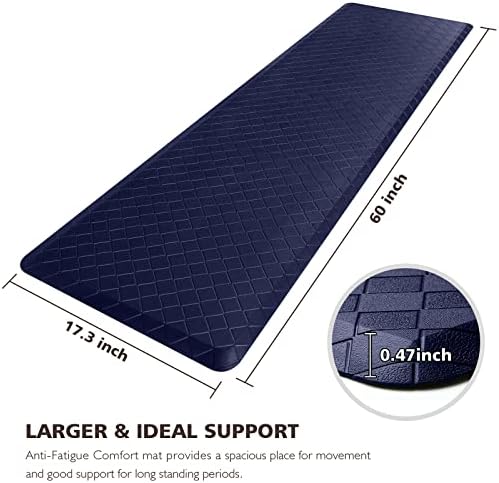 HappyTrends Kitchen Mats for Floor Cushioned Anti-Fatigue Kitchen Rugs