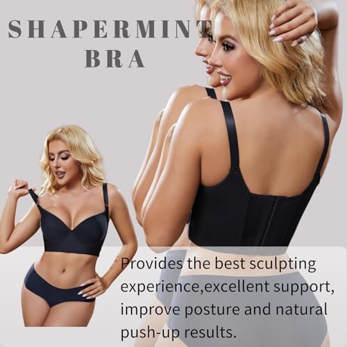 Super Push Up Bra Smoothing Back Fat Bra with Support T Shirt Bra