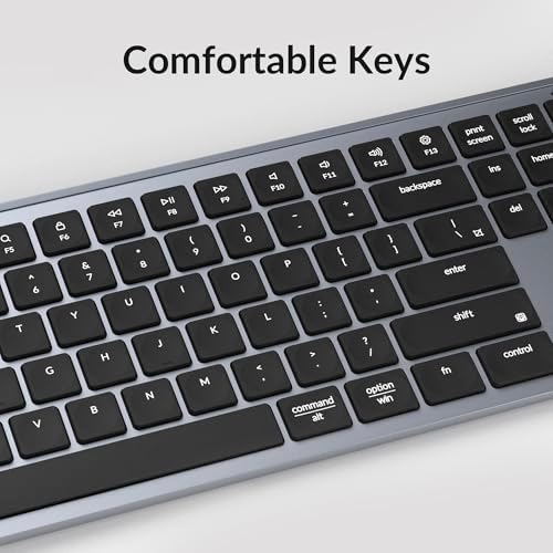 Keychron B6 Pro Ultra-Slim Full-Size Wireless Keyboard - Space Gray