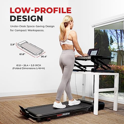 Sunny Health & Fitness Treadpad Auto Incline Treadmill Walking Pad