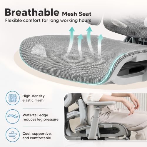 Office Chair Ergonomic with Dynamic Adjustable Lumbar Support