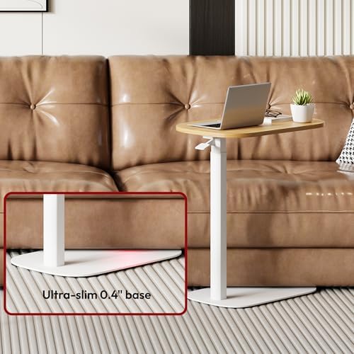 SANODESK 24''Standing Desk Pneumatic Height Adjustable Mobile Overbed Table