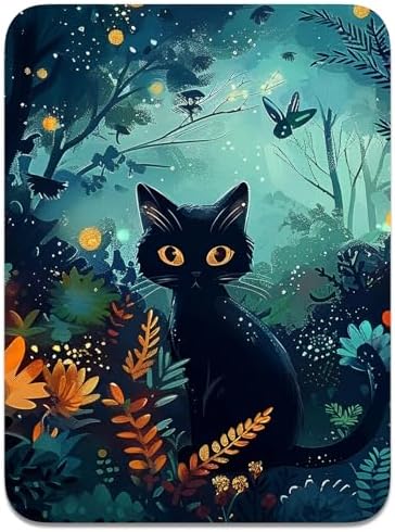 Small Mouse Pad, Mini Mouse Pad 6 x 8 Inch, Thick Rubber Waterproof Mouse Mat, Cute Mousepad for Women Men Wireless Mouse Laptops Home Office, Pretty Cat