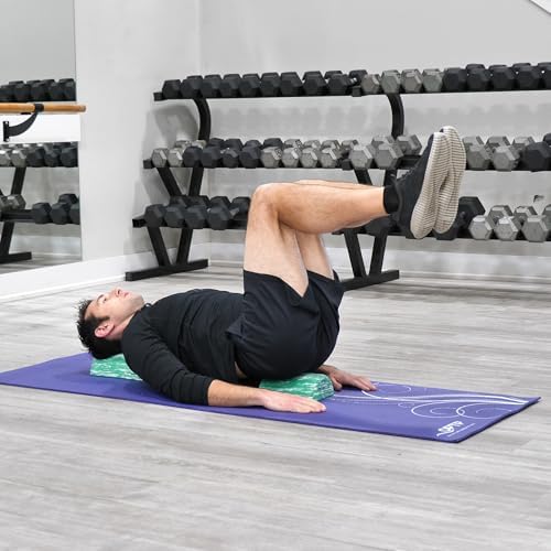 OPTP PRO-ROLLER Standard Density Foam Roller – Half-Round, Green, 36" x 3"
