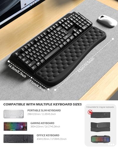 Wrist Rest for Computer Keyboard, Keyboard pad with Wrist Support