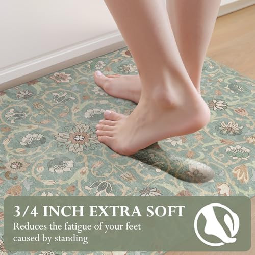 KIMODE Kitchen Mats for Floor Anti-Fatigue Cushioned Comfort Standing Mat