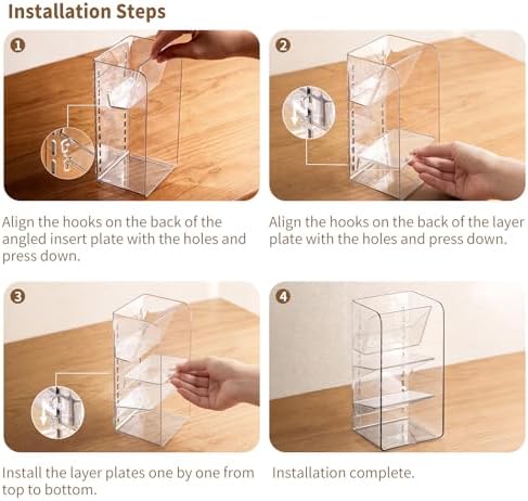 PAVSTINE Medicine Cabinet Organizer for Bathroom, 3-Tier Slant-Gentle Slant