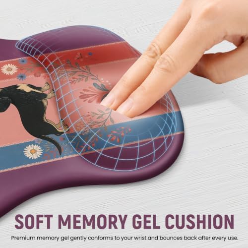 Ergonomic Mouse Pad with Wrist Rest, Gel Wrist Support, Wiener