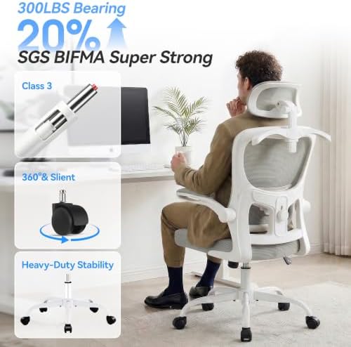 AreShark Ergonomic Office Chair, Desk Chair with Adjustable Lumbar Support