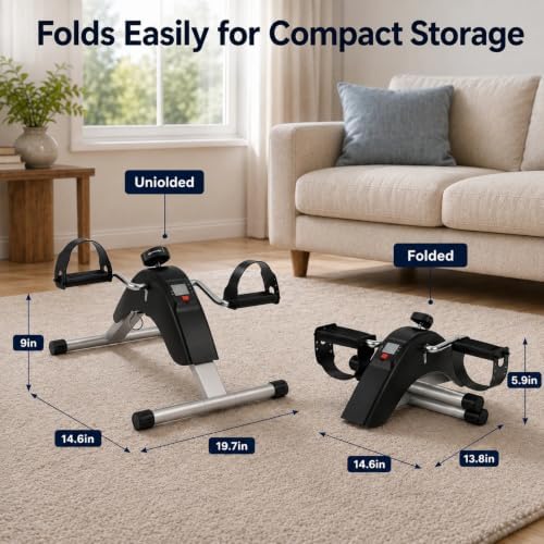 Under Desk Bike Pedal Exerciser for Arms and Legs