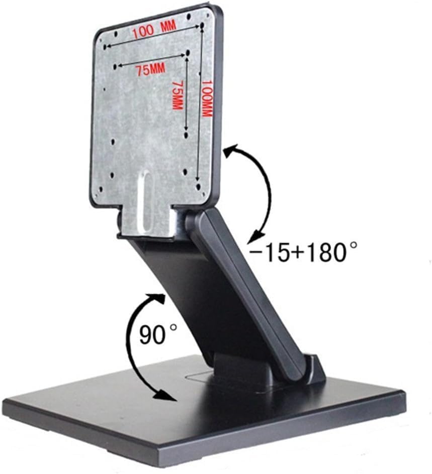 Wearson WS-03A VESA Monitor Stand Low Profile Lay Flat Short Foldable with VESA Hole 75x75mm&100x100mm