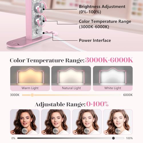 Yokilly Arc Half Moon Light: 34" Shadow-Free Large Nail Light for Desk