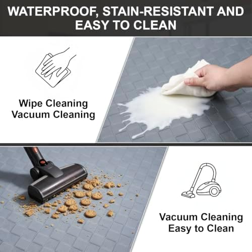 Kitchen Mats and Rugs Cushioned Anti-Fatigue, 47.2" x 70.9", Gray