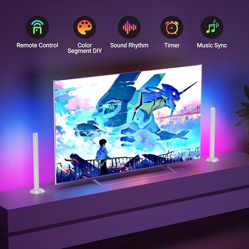 TJOY Smart Light Bar, RGB Desk Lights for Gaming, TV Backlight, Music Sync
