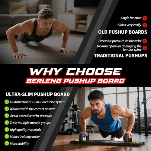 Push Up Board,Foldable Pushup Board for Man,Portable 30 in 1 Push Up Bar