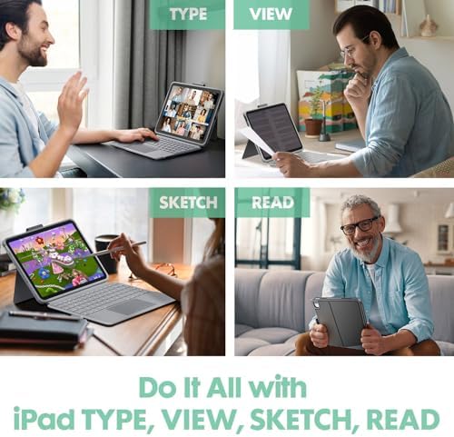 Wireless Magnetic Keyboard Case for iPad 10th Generation