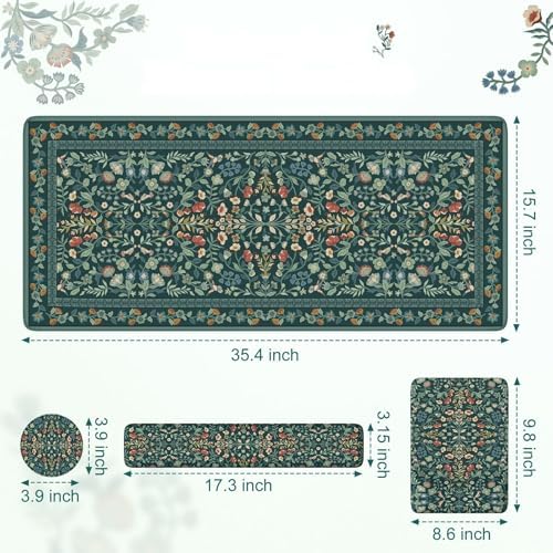 iLeadon Ergonomic Mouse Pad Set with Wrist Rest Non-Slip Desk Mat Set