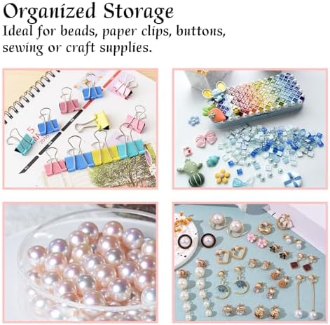 Small Mini Drawer Organizer for Desk, 6 Drawers, 4.7" x 4.7" x 3.8" Pink