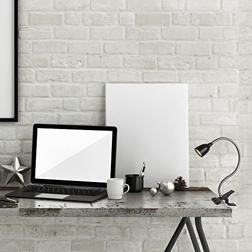 Newhouse Lighting NHCLP-LED-BLK Black Metal Flexible Clamp-Style LED Goose Neck Desk Lamp in 3000K Warm White Color Temperature with Power Adapter and 6 ft. Power Cord
