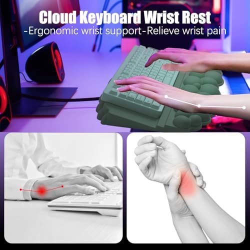 Wrist Rest with Keyboard Stand, Ergonomic Computer Wrist Support Pad